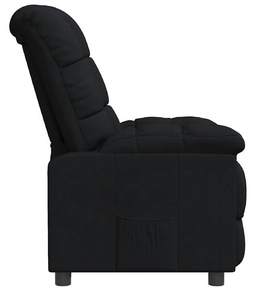 Polohovací křeslo černé textil 289798