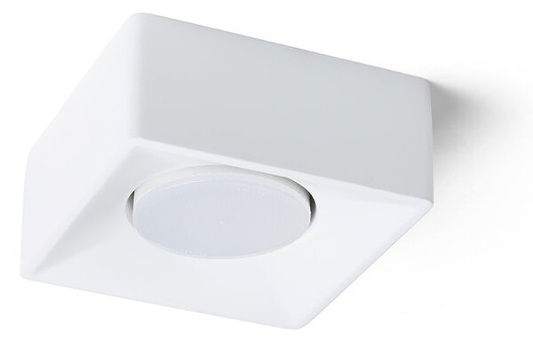Přisazené nástěnné svítidlo FRAM SQ, sádrová, patice GX53, 7 W