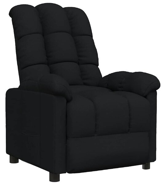 Polohovací křeslo černé textil 289798