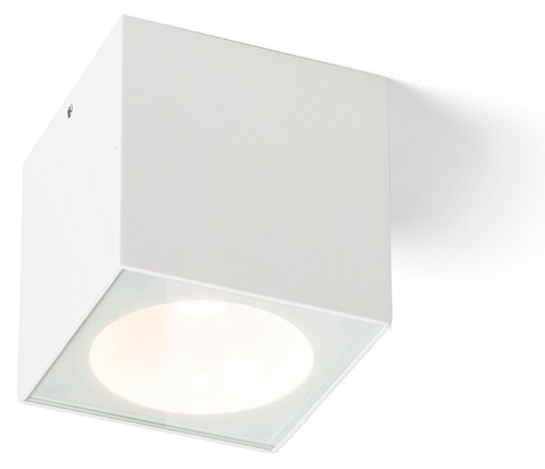 Venkovní stropní LED svítidlo SENZA SQ, bílá/čiré sklo, 6 W, teplá bílá 3000 K, IP65