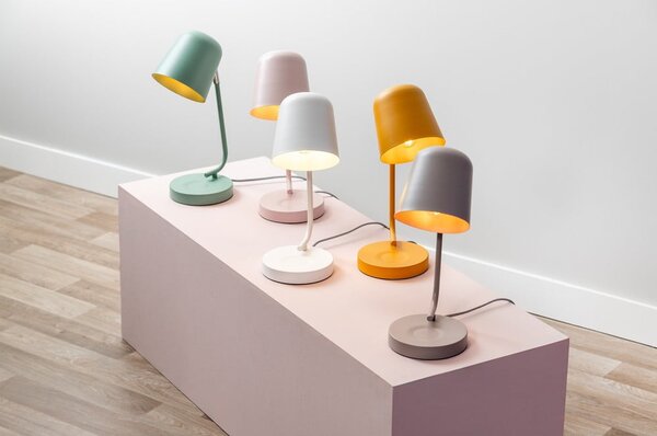 Růžová stolní lampa (výška 38,5 cm) Encantar – Leitmotiv