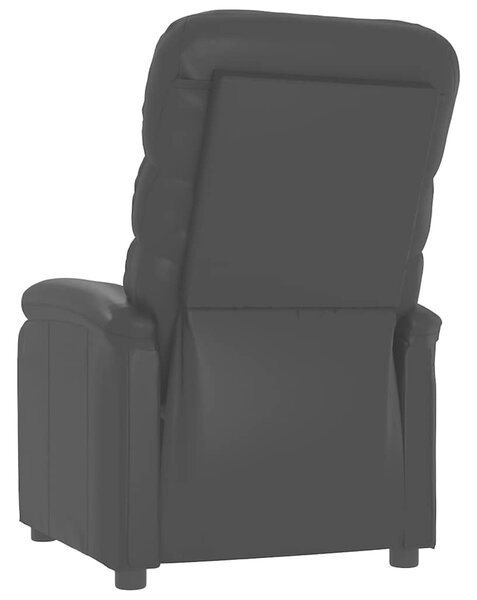 Polohovací křeslo černé umělá kůže 289682