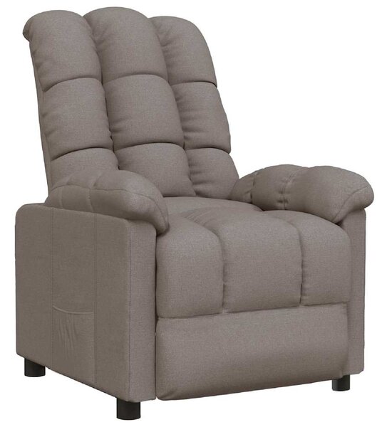 Polohovací křeslo taupe textil 289804