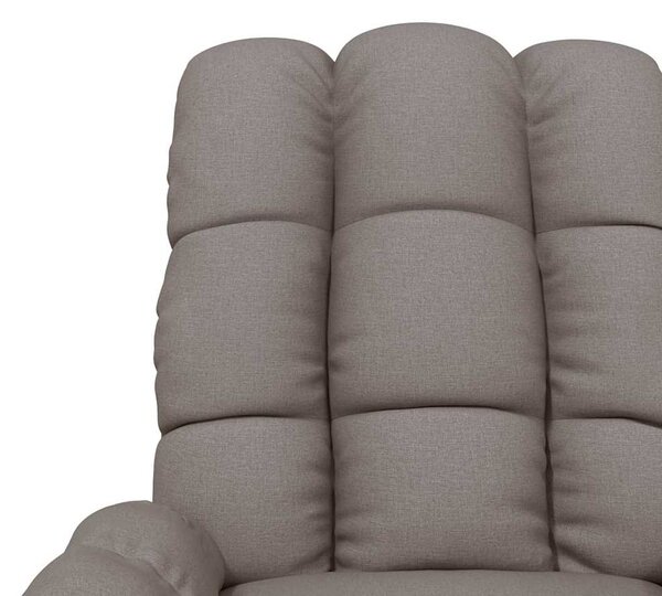 Polohovací křeslo taupe textil 289804
