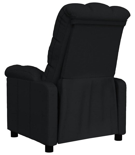 Polohovací křeslo černé textil 289798