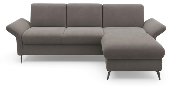 ROHOVÁ SEDAČKA, textil, barvy grafitu Sit & More - Sedací soupravy, Online Only
