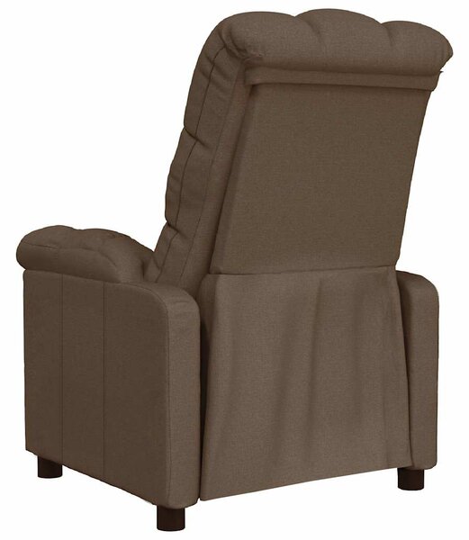 Polohovací křeslo hnědé textil 289800