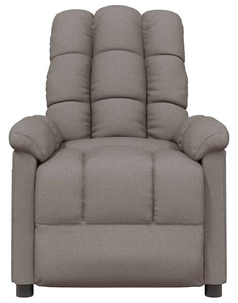 Polohovací křeslo taupe textil 289804