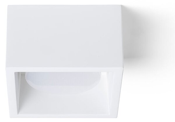 Přisazené stropní svítidlo LOKA SQ, sádrová, patice GX53, 7 W