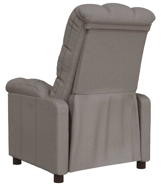 Polohovací křeslo taupe textil 289804