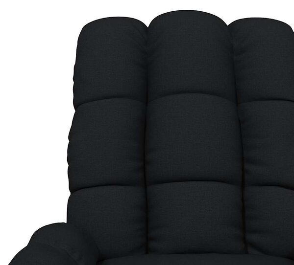 Polohovací křeslo černé textil 289798