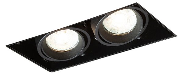Bezrámečkové zápustné svítidlo ELECTRA II GU10, černé, patice GU10, 8 W