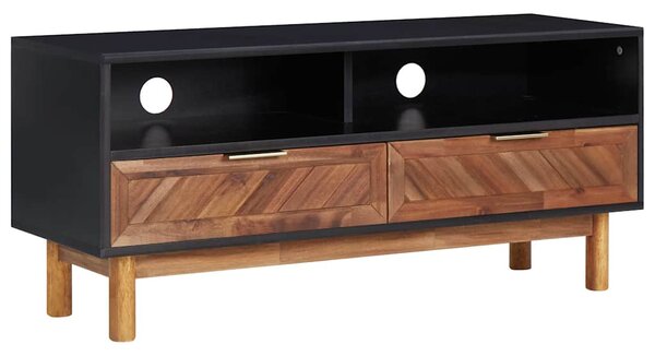 TV stolek 100 x 35 x 45 cm masivní akáciové dřevo a MDF 289903