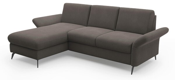 ROHOVÁ SEDAČKA, textil, barvy grafitu Sit & More - Sedací soupravy, Online Only