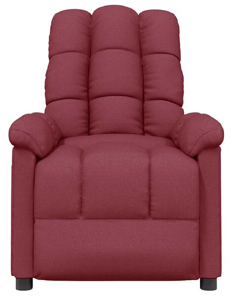 Masážní křeslo vínové textil 289809