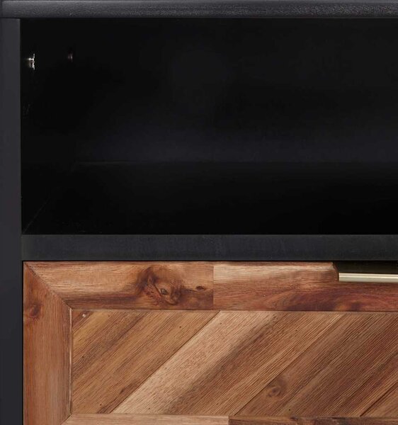 TV stolek 100 x 35 x 45 cm masivní akáciové dřevo a MDF 289903