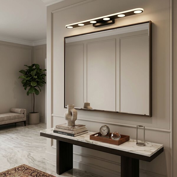 Toolight Rea, Koupelnové nástěnné LED svítidlo SWE055-W BLACK, OSW-20155