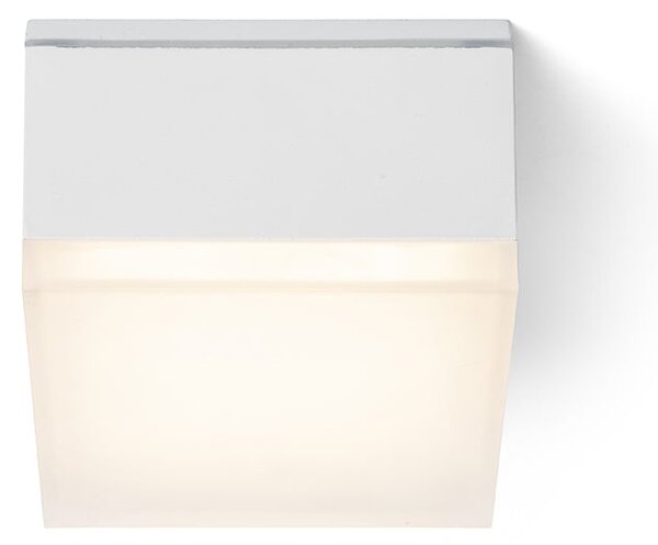 Venkovní stropní LED svítidlo ORIN SQ, bílá/satinovaný akryl, 10 W, teplá bílá 3000 K, IP54