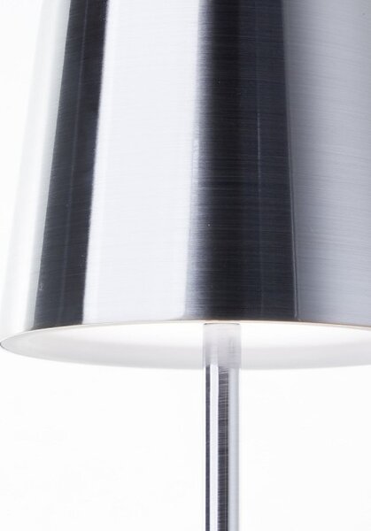 Brilliant G40939/68 Stolní AKU lampa XAANA broušený nikl USB-C , CCT
