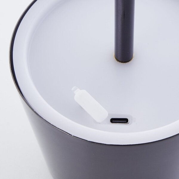 Brilliant G40939/76 Stolní AKU lampa XAANA černý chrom USB-C , CCT