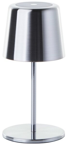 Brilliant G40939/68 Stolní AKU lampa XAANA broušený nikl USB-C , CCT