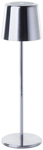 Brilliant G40939/68 Stolní AKU lampa XAANA broušený nikl USB-C , CCT