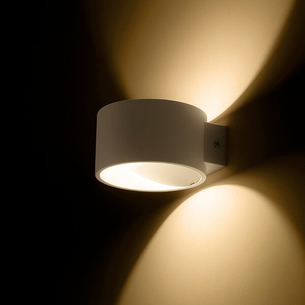 Nástěnné LED svítidlo BIARITZ, bílé, 5 W, teplá bílá 3000 K