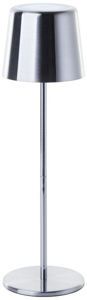 Brilliant G40939/68 Stolní AKU lampa XAANA broušený nikl USB-C , CCT