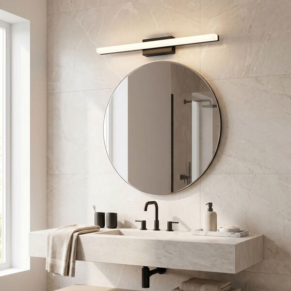 Toolight Rea, Nástěnné svítidlo LED 60CM APP1855-1W BLACK, OSW-66361