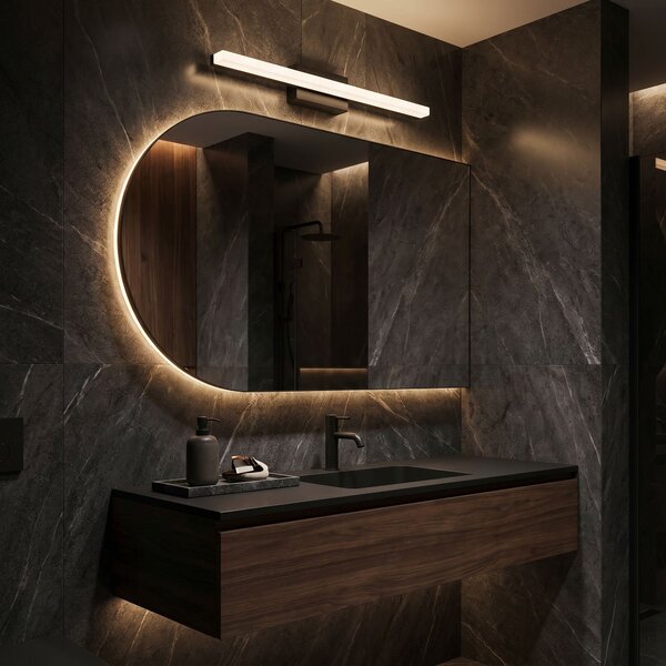 Toolight Rea, Nástěnné svítidlo LED 60CM APP1855-1W BLACK, OSW-66361