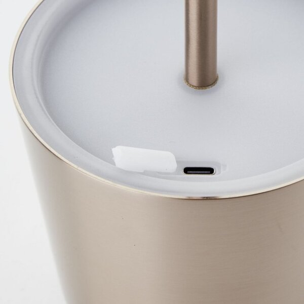 Brilliant G40939/29 Stolní AKU lampa XAANA světlá MĚĎ USB-C , CCT