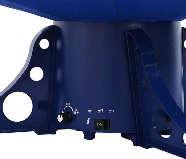 Sněžící vánoční stromek s deštníkovým stojanem modrý 170 cm PVC 289930