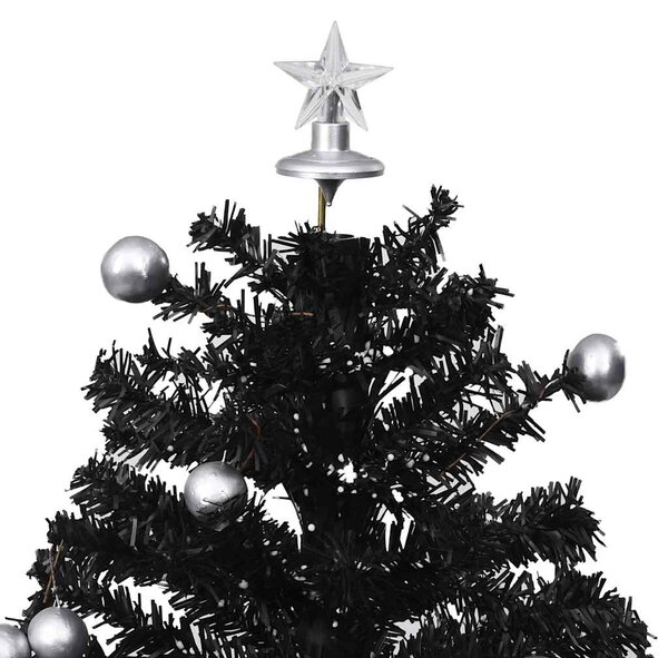 Sněžící vánoční stromek s deštníkovým stojanem černý 75 cm PVC 289931