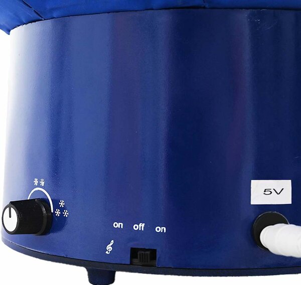 Sněžící vánoční stromek s deštníkovým stojanem modrý 75 cm PVC 289929