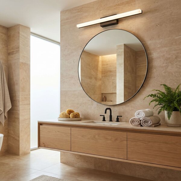 Toolight Rea, Nástěnné svítidlo LED 60CM APP1855-1W BLACK, OSW-66361