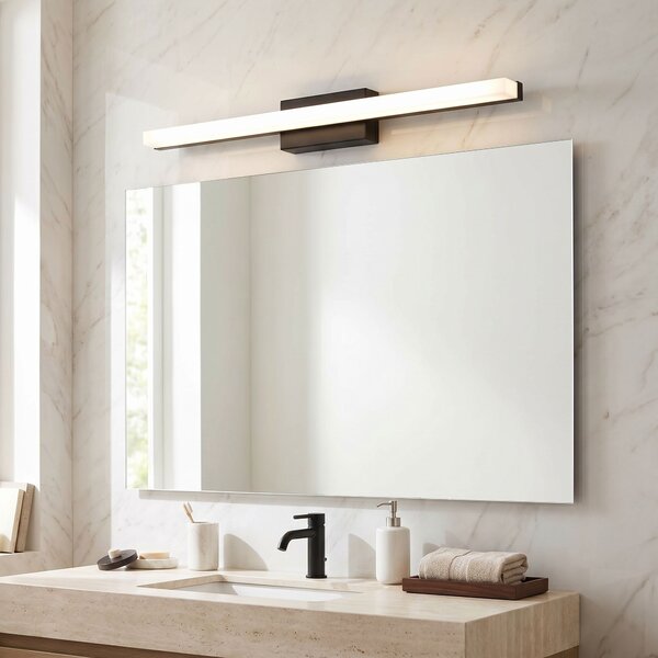 Toolight Rea, Nástěnné svítidlo LED 60CM APP1855-1W BLACK, OSW-66361