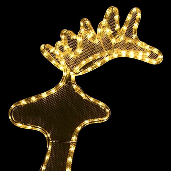 Sob vánoční dekorace s výpletem 306 LED 60 x 24 x 89 cm 289976