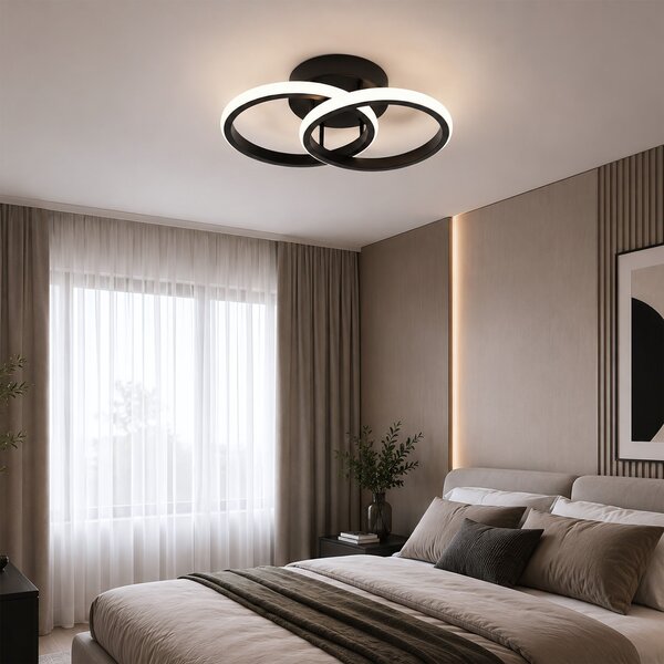 Toolight Rea, Stropní LED svítilna LHJ121-C Černé, OSW-03275