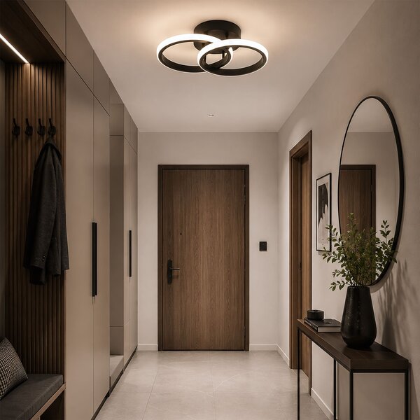 Toolight Rea, Stropní LED svítilna LHJ121-C Černé, OSW-03275