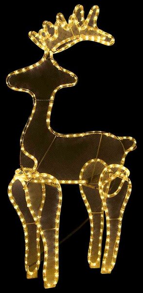 Sob vánoční dekorace s výpletem 306 LED 60 x 24 x 89 cm 289976