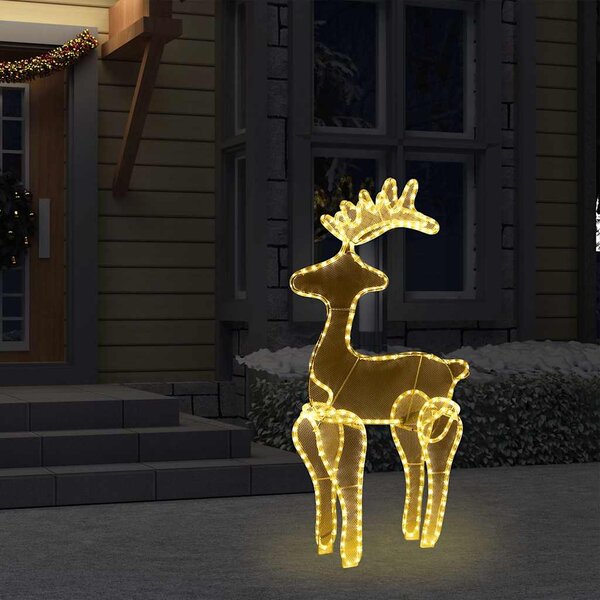 Sob vánoční dekorace s výpletem 306 LED 60 x 24 x 89 cm 289976