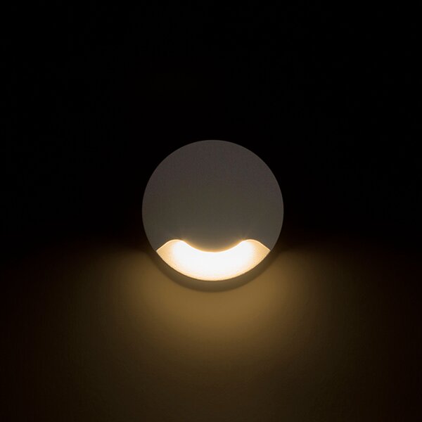 Venkovní zápustné LED svítidlo KICK I, bílé, 3 W, teplá bílá 3000 K, IP54