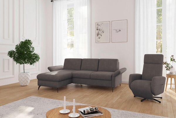 ROHOVÁ SEDAČKA, textil, jílová barva Sit & More - Sedací soupravy, Online Only