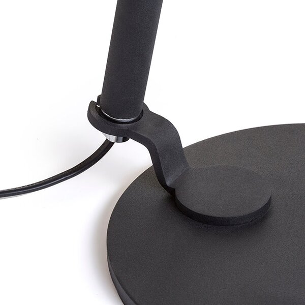 Stolní lampa RITZY, černá/chrom, patice E27, 15 W
