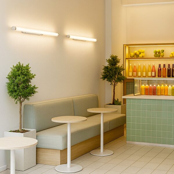 Nástěnné LED svítidlo RIVIER LED 89, chrom/čirý akryl, 18 W, teplá bílá 3000 K