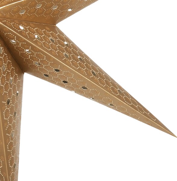 Sada 4 závěsných dekorací LED KAMET 60 cm Hvězda Vícebarevná
