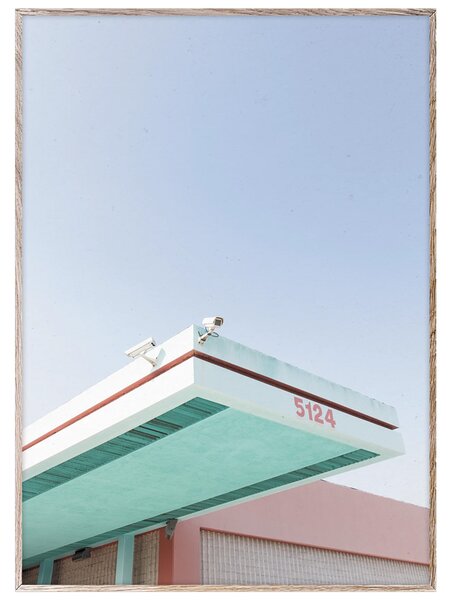 Paper Collective designové moderní obrazy Los Angeles is Pink 01 (50 x 70 cm)