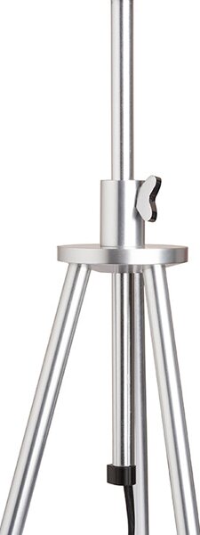 Stolní lampa GARDETTE, černá/hliník, patice E27, 15 W