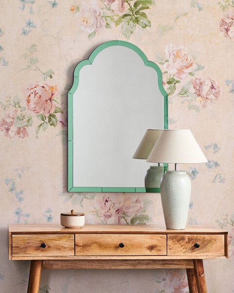 Zrcadlo NORVILLE 60 cm 90 cm Zelená