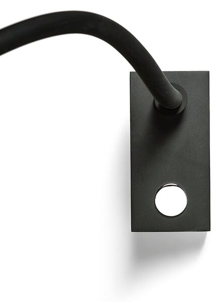 Nástěnné LED svítidlo AIM na husím krku, černé, 3 W, teplá bílá 3000 K